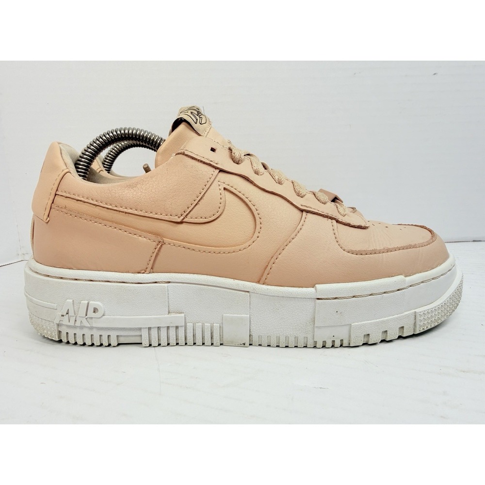 Nike Air Force 1 Pixel Particle Beige Women's 8.5 Pink CK6649-200 Sneakers